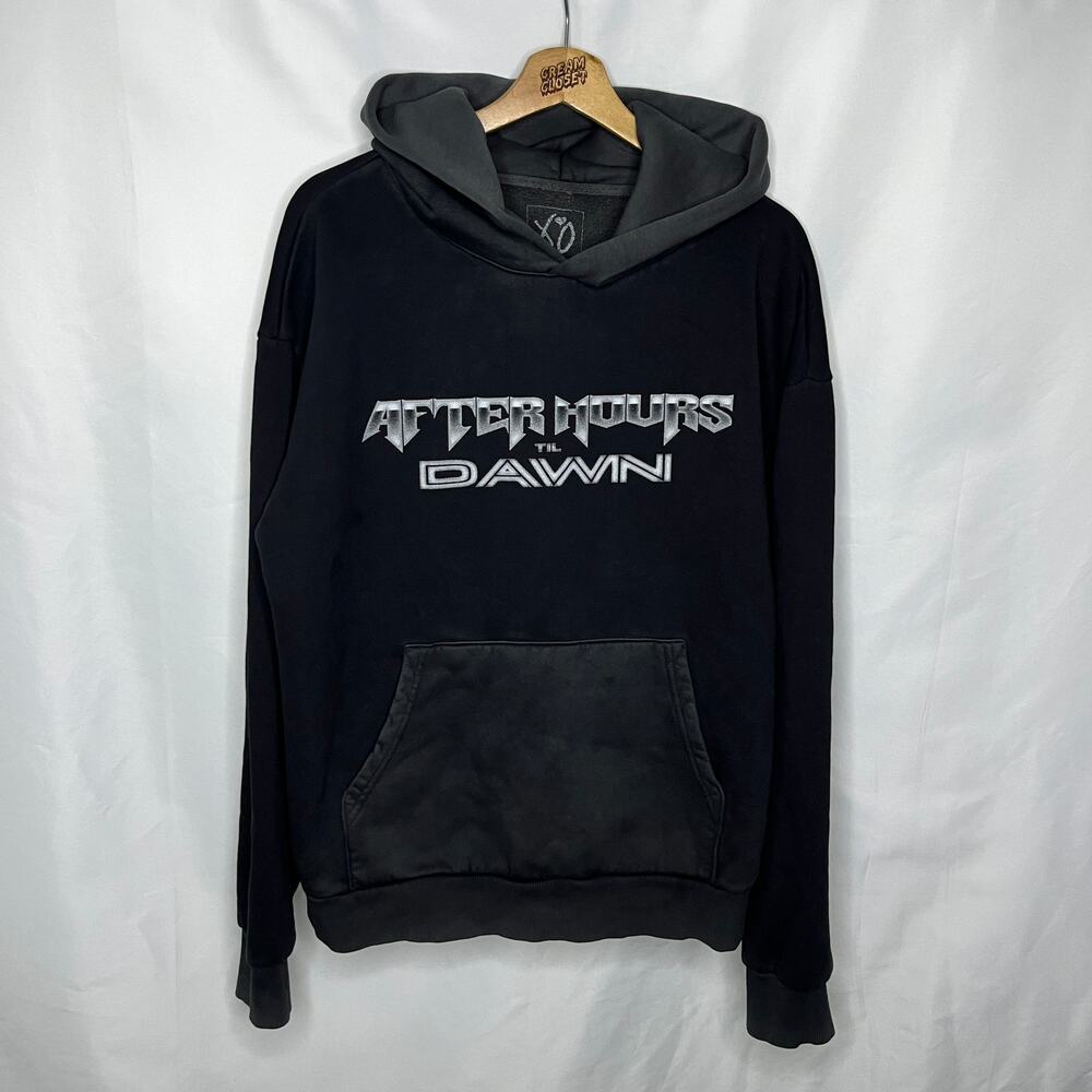 The Weeknd XO After Hours til Dawn Hurry Up Tomorrow Faded Tour Merch Hoodie L